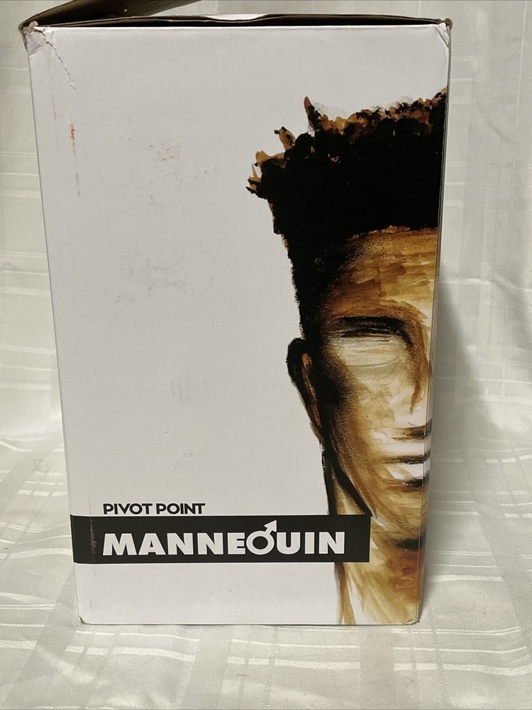 Pivot Point Mannequin Head With Beard Damaged Box