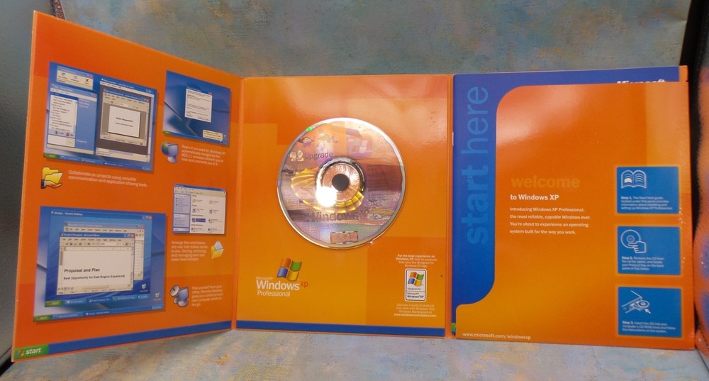 Microsoft Windows XP Professional (2002 Version, Complete Retail Package, W Key