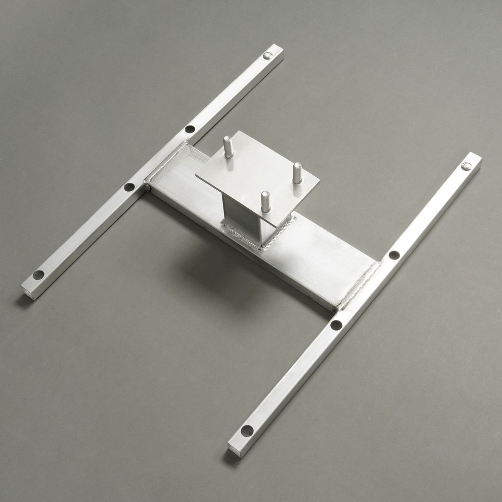 16" Stud Spacing Trailer Mount H-Mount Spare Tire Carrier 5-Lug Wheel, Aluminum