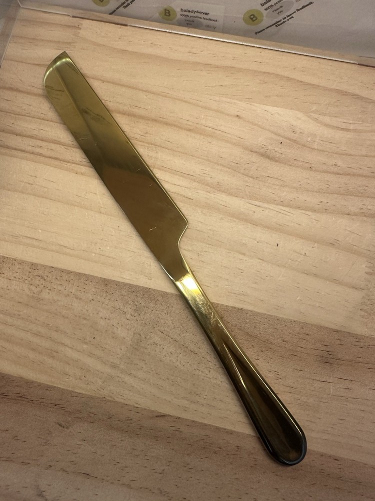 Gold Colored Wedding Cake Knife 10.75”