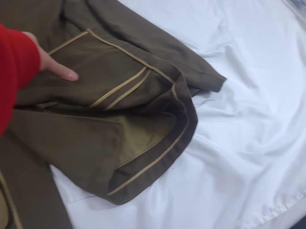 Vtg US Army Sergeant Technician 3rd Class uniform Jacket With Pins WW2 FLAWS