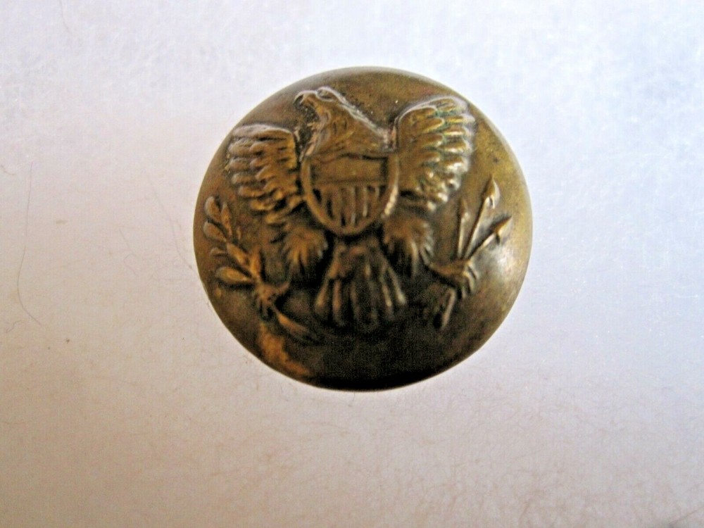 CIVIL WAR General Service COAT BUTTON - NO Back Mark and TONED