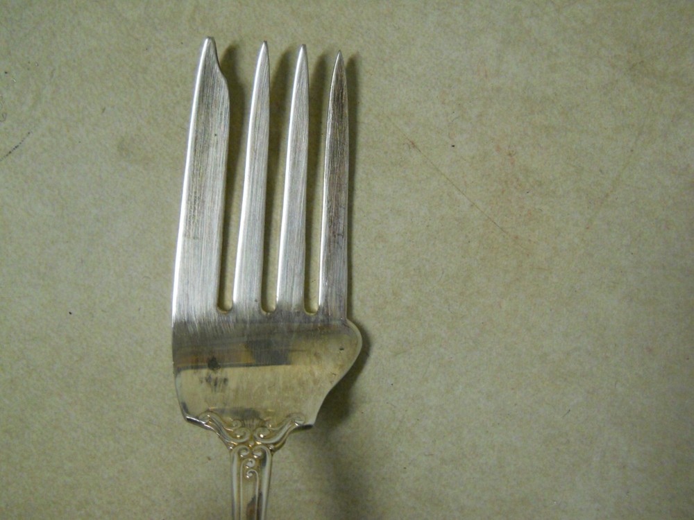 1893 Gorham LUXEMBOURG Silver Plate Medium Cold Meat Serving Fork Replacement