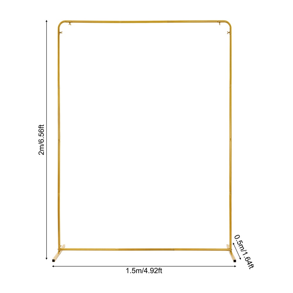 Iron Wedding Backdrop Stand Backdrop Frame with Elastic Cloth Cover