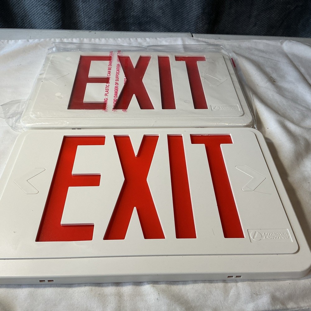 2 Lithonia EXIT Signs Hard Plastic Replacement Covers