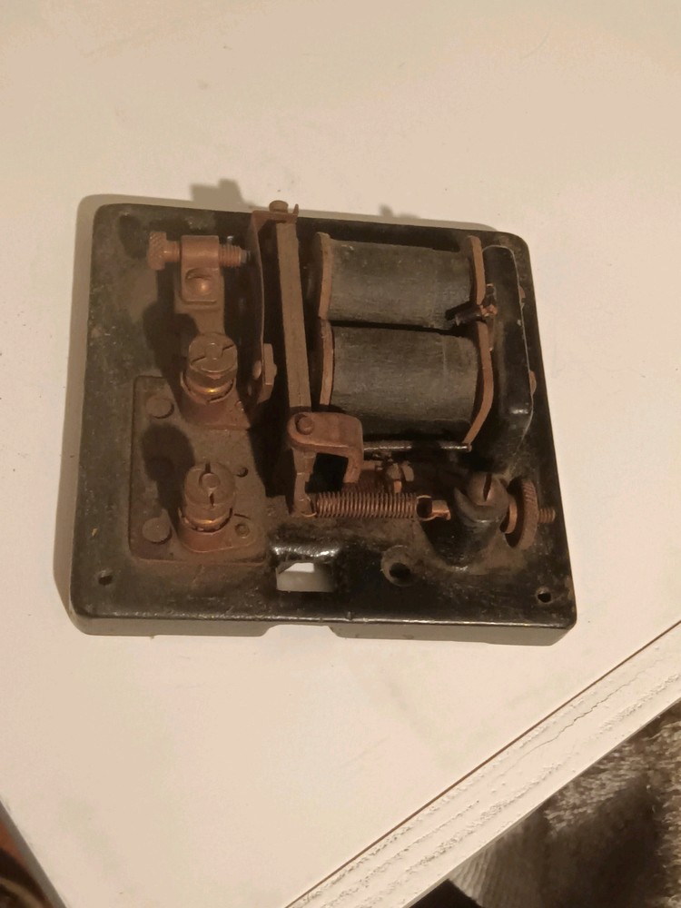 Vintage Edwards Cast Iron And Brass Electrical Relay Component