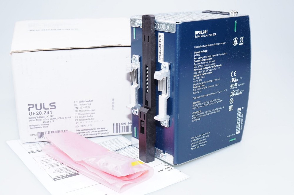 PULS UF20.241 Buffer Module 24V, 20A DC Buffer Unit, Power Supply OVP
