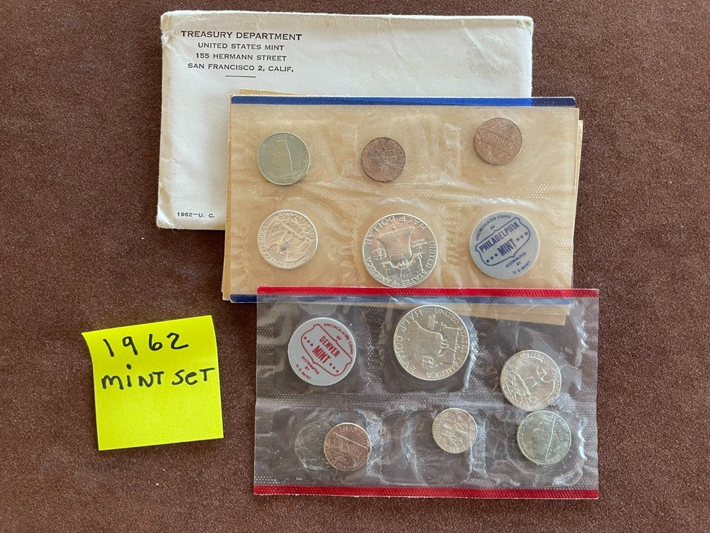 1962 SILVER MINT SET COMPLETE WITH P&D MINTS