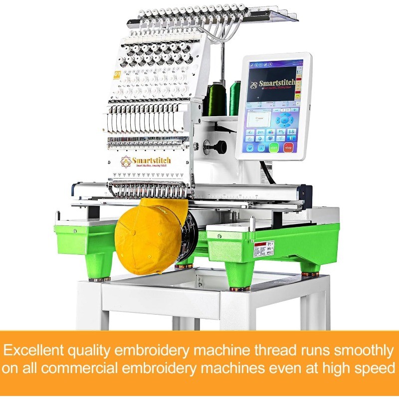 25 Basic Colors of Huge Spool 5000M Polyester Embroidery Machine Thread