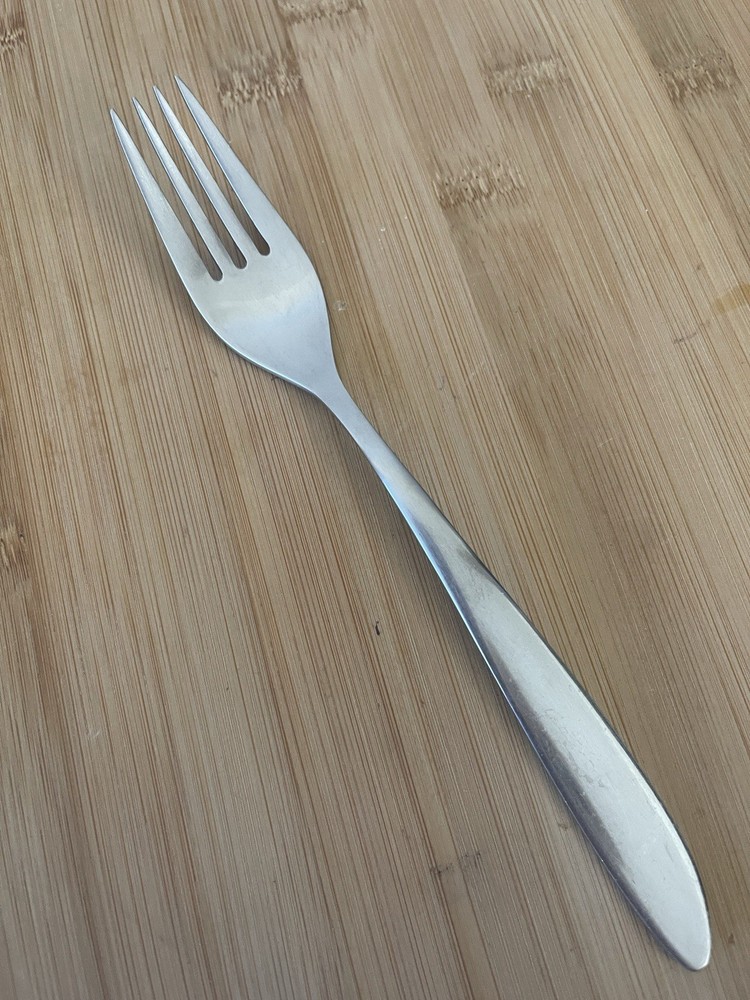 WMF Curved Handle WAVE Glossy Stainless Curved Up Tip DINNER FORK 7 7/8"