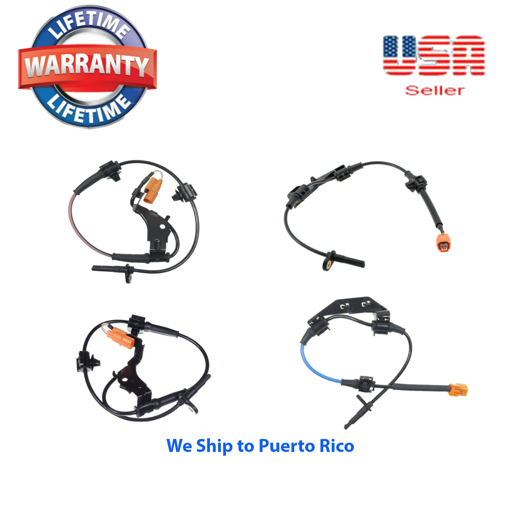 SET4 ABS Wheel Speed Sensor Front-Rear Left & Right Firs: Honda CR-V 2002-2006