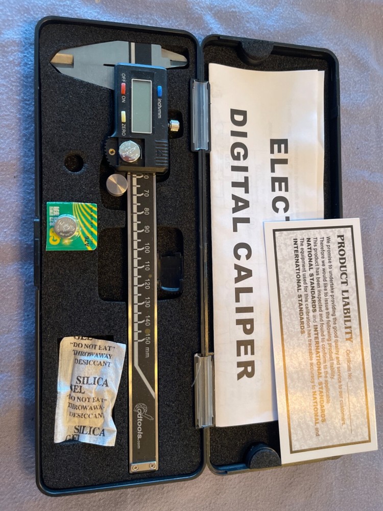 NEW - CD Tools Electronic Digital Caliper  0-6” / 0 150mm