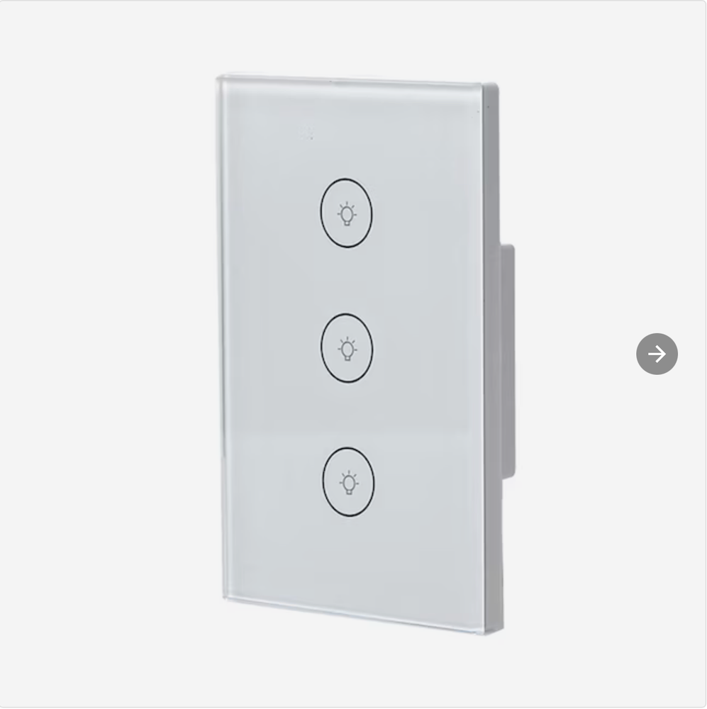 AvatarControls 1-3Gang or Dimmer Smart Wall Switch Touch Glass Panel AlexaGoogle