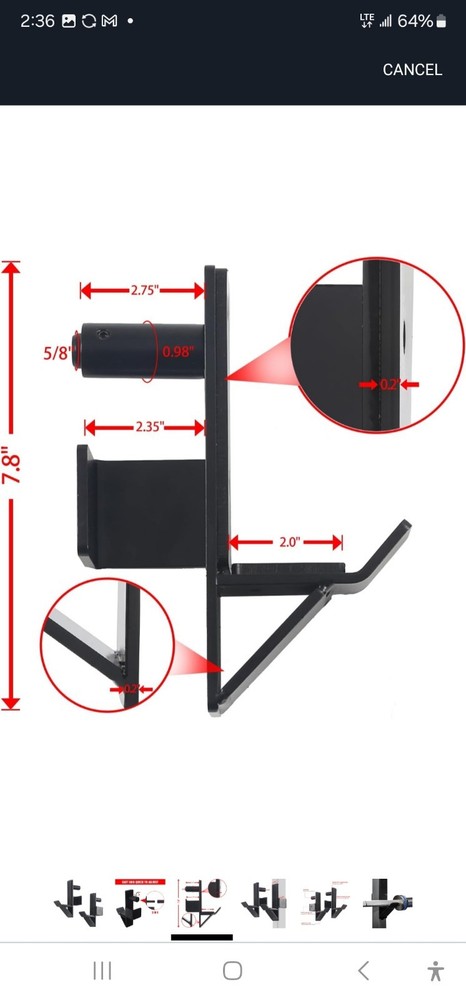 Zukam J Hook Barbell Spot
