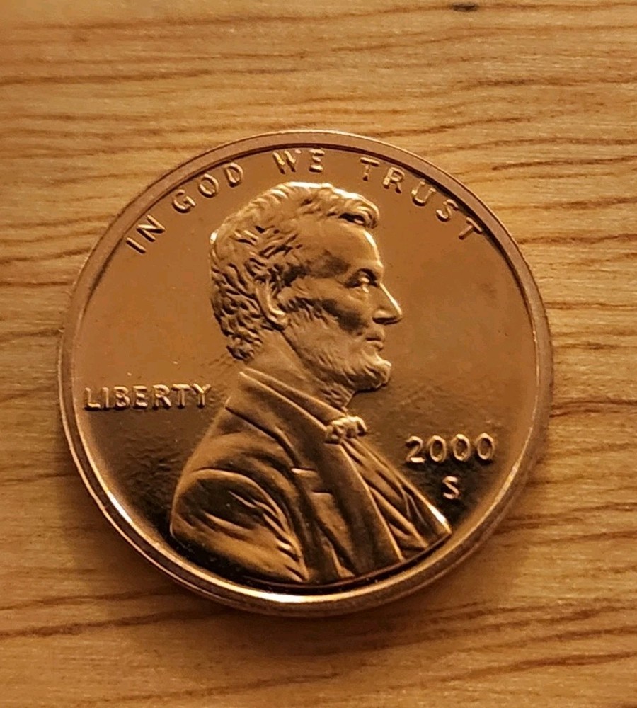 2000-S GEM PROOF LINCOLN MEMORIAL PENNY CENT
