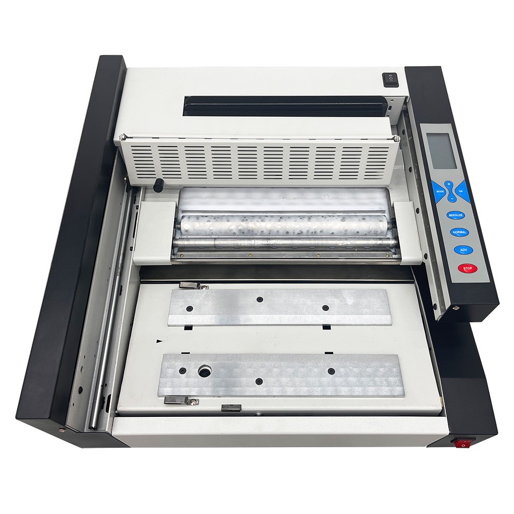 Electric Hot Melt Gluing Binding Machine w LCD Display & Fault Detection System
