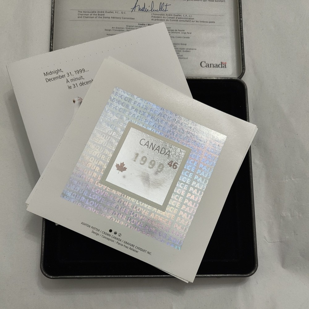 1999 2000 CANADA MILLENNIUM KEEPSAKE STAMP & COIN SET