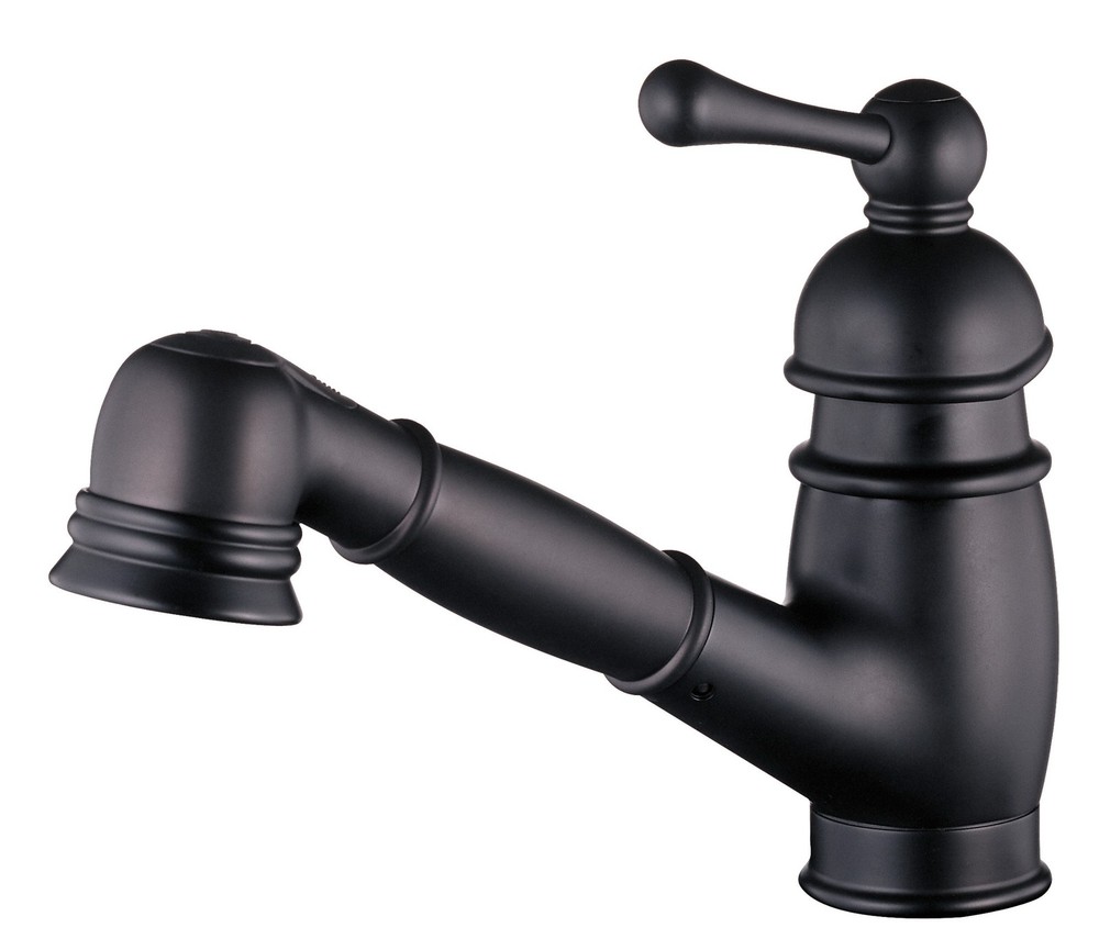 Gerber D457614 Opulence 1.75 GPM Deck Mounted 1 Hole Pull Out - Black