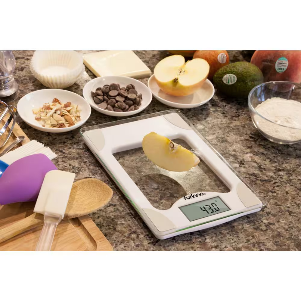 Dapur Digital Precision Kitchen Scale with Glass Top