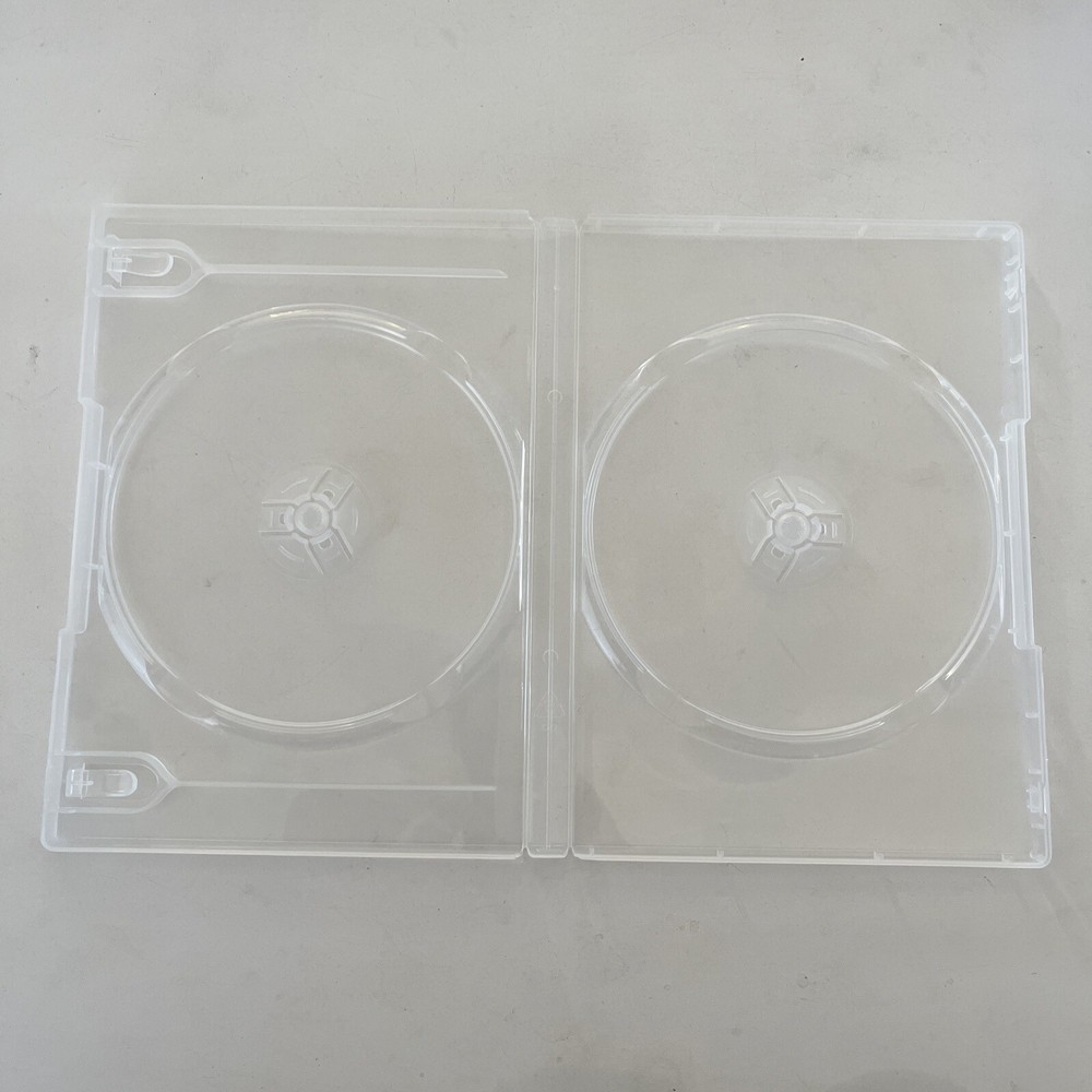DVD Case 2 Disc Clear Brand New Replacement