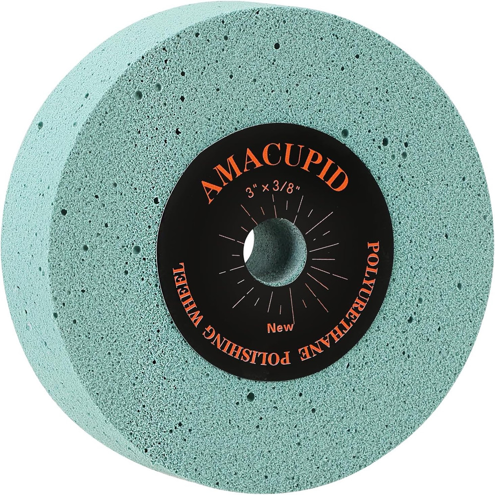 Elastic Polyurethane Buffing Wheels 3 Inch 2000 Grit  Mirror Polished