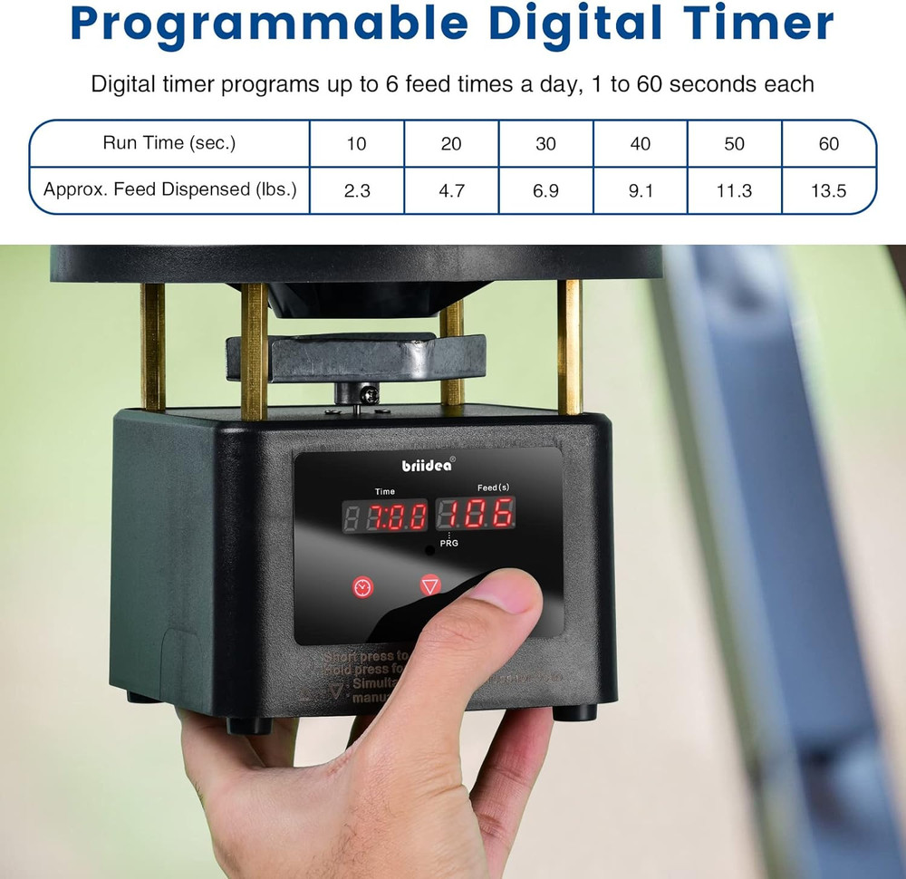 Deer Feeder Timer, All-In-One Deer Feeder Motor and Timer Kit with Programable D