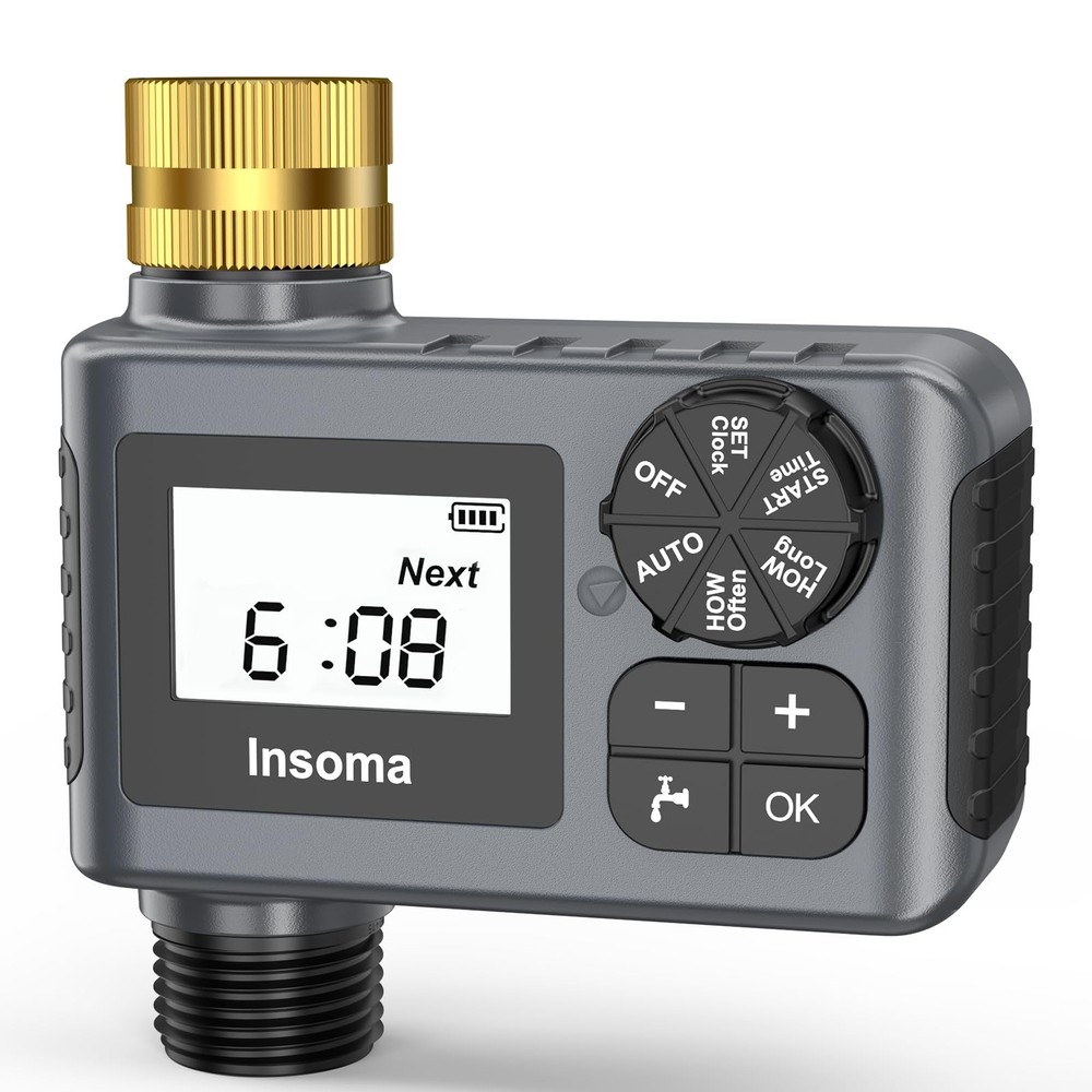 Garden Hose Water Timer with Rain Delay  Automatic Drip Controller