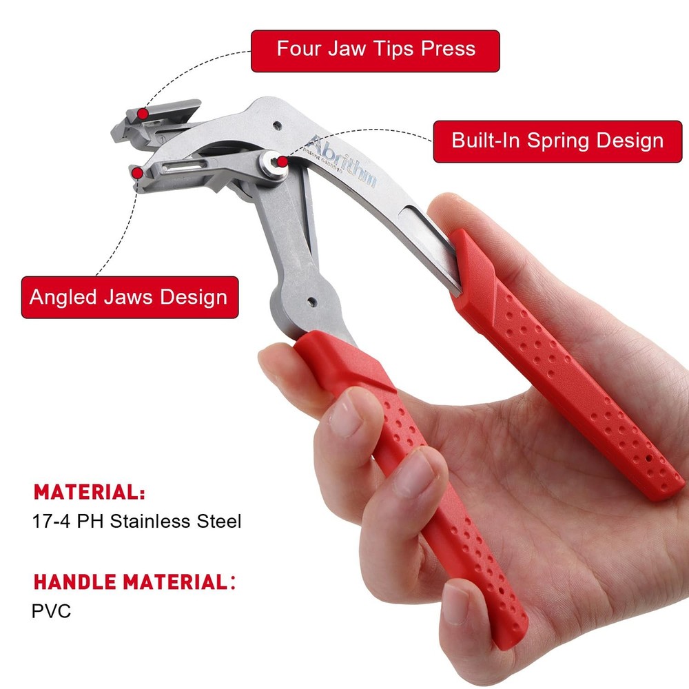 Car Clip Pliers Professional Plastic Fastener Removal Tool Red Panel Removing