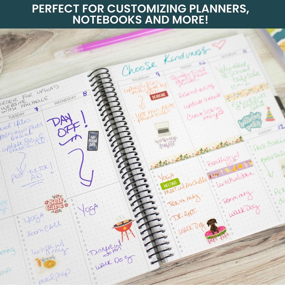 bloom daily planners 40 Page Sticker Book, Stickers Make Everything Better