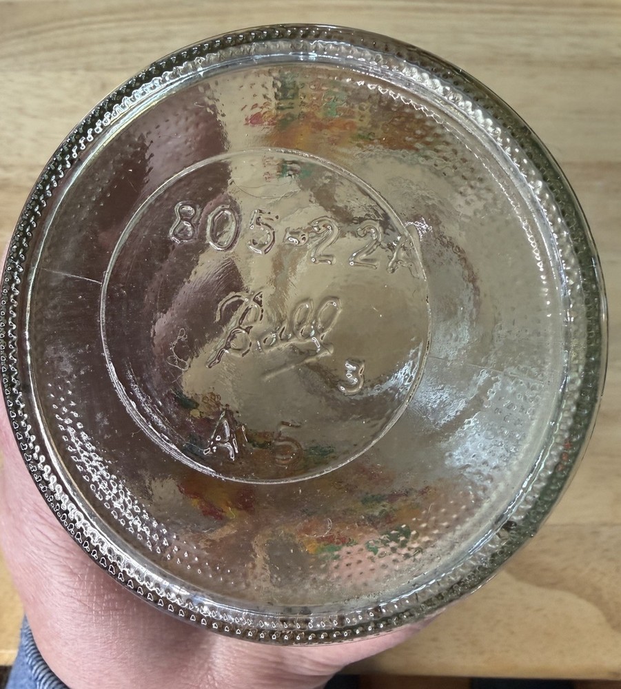 Hand Painted Rustic Fall Jar No Lid