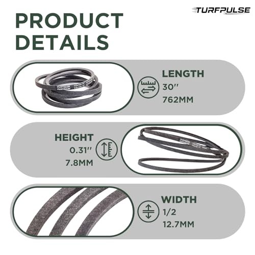 Lawn Mower Drive Belt Replace for Mclane Edger Models Replacement Part 2058