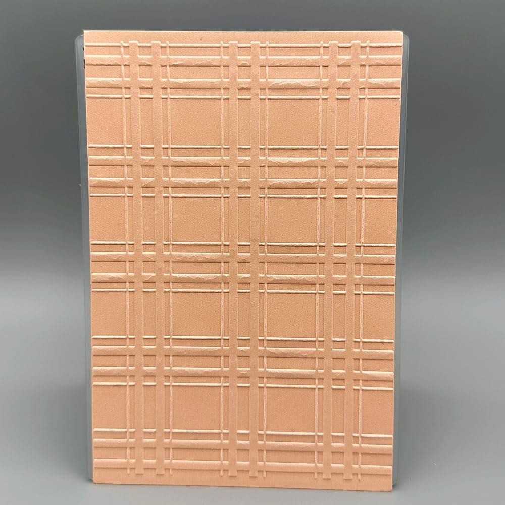 3D Plastic Embossing Folder Template Classic Checkered pattern1 Texture A6 Si...