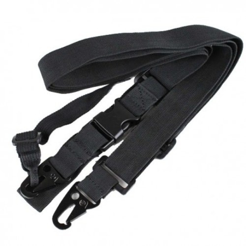 Tactical Three Point Rifle Sling Adjustable Bungee Gun Strap System Gun Sling US