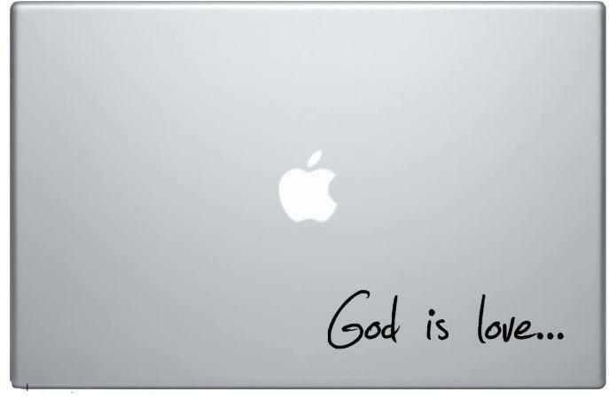 God is Love - Macbook Decal
