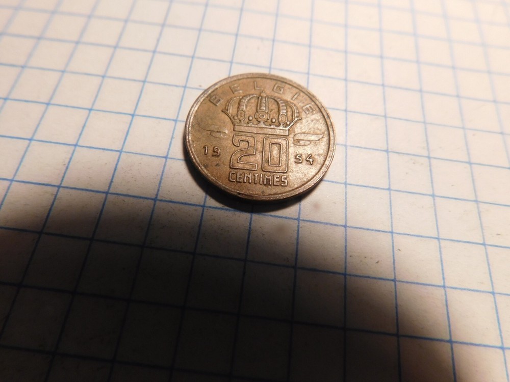 Belgium   20  CENTIMES 1954  # 360