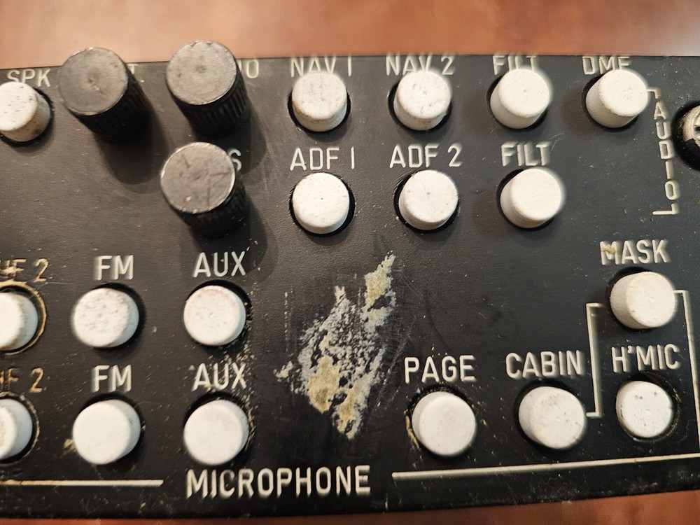 Baker Electronics M1045 Audio Control System M1045-BEBC-AAO1 Aviation Panel