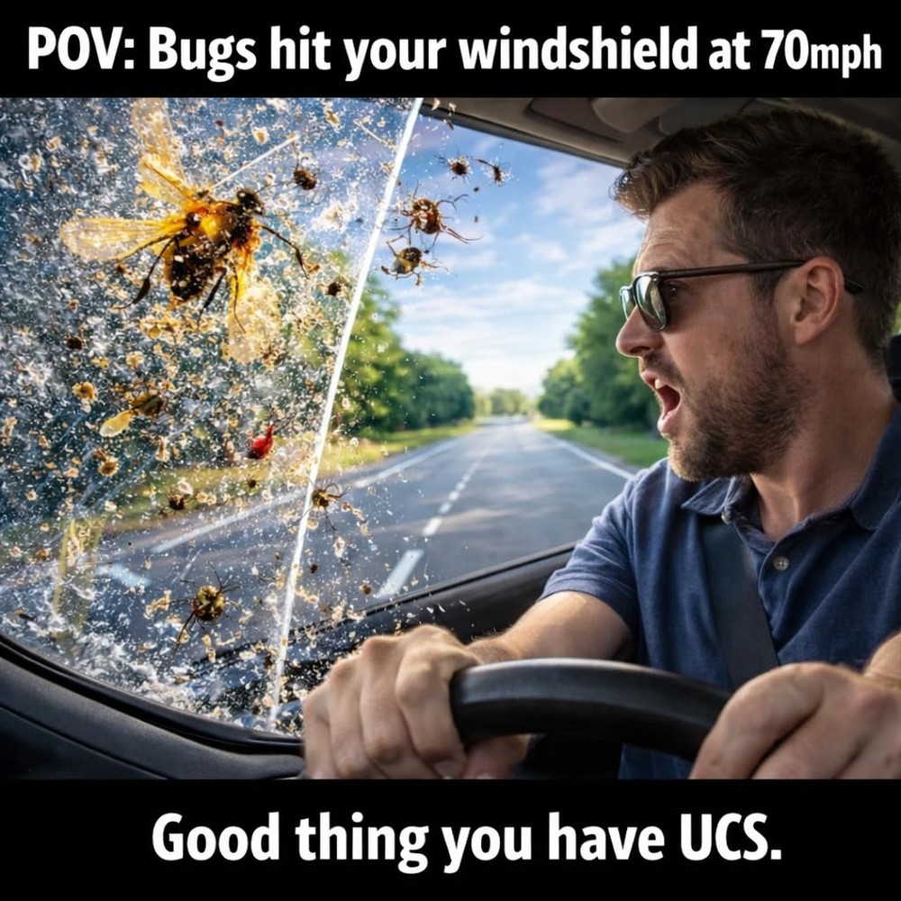 UCS Windshield Washer Fluid 2-in-1 Bug Remover – Ready to Use Formula R