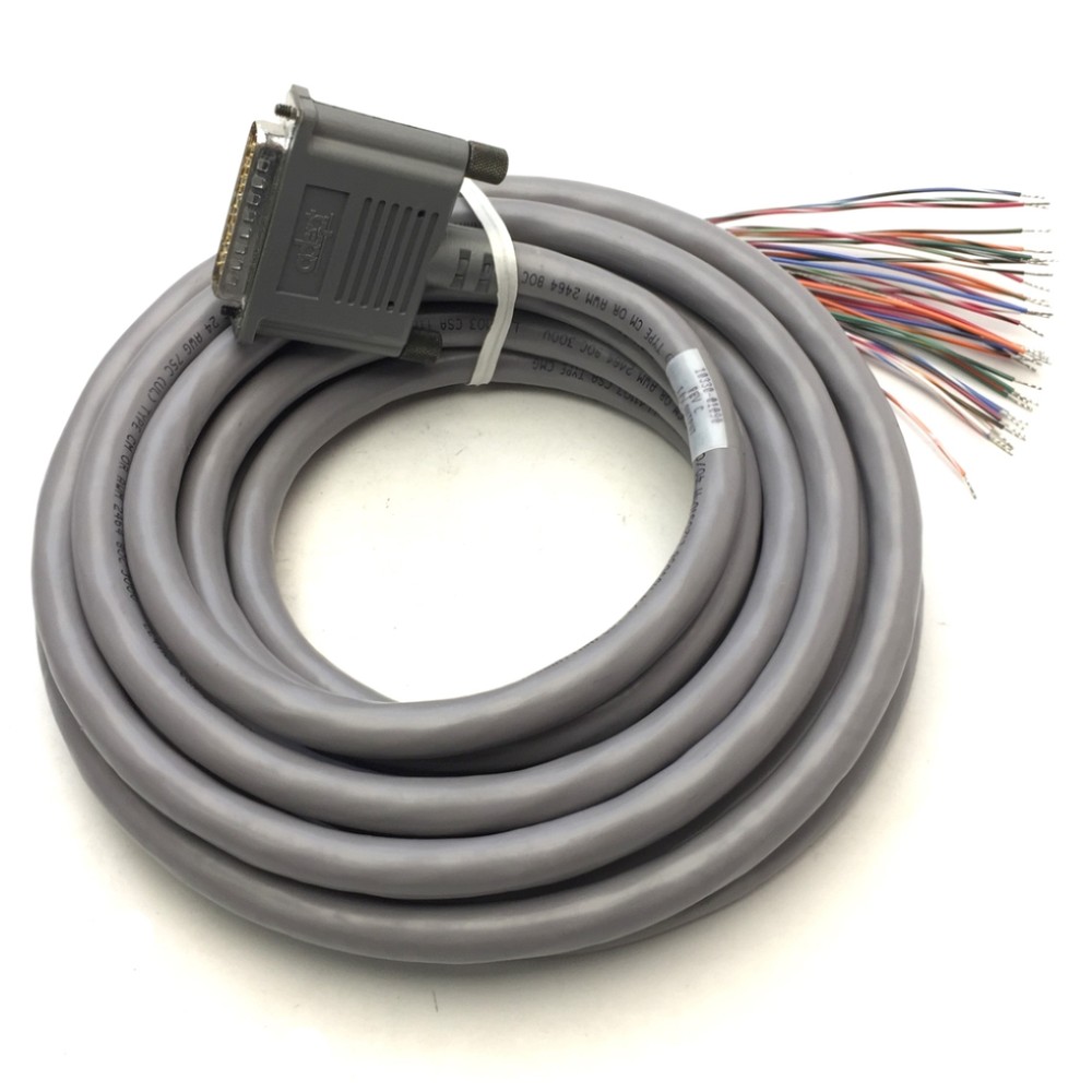 Adept 10330-01090 Rev-C Digital I/O Output Cable Assembly, DB44 to Flying Leads