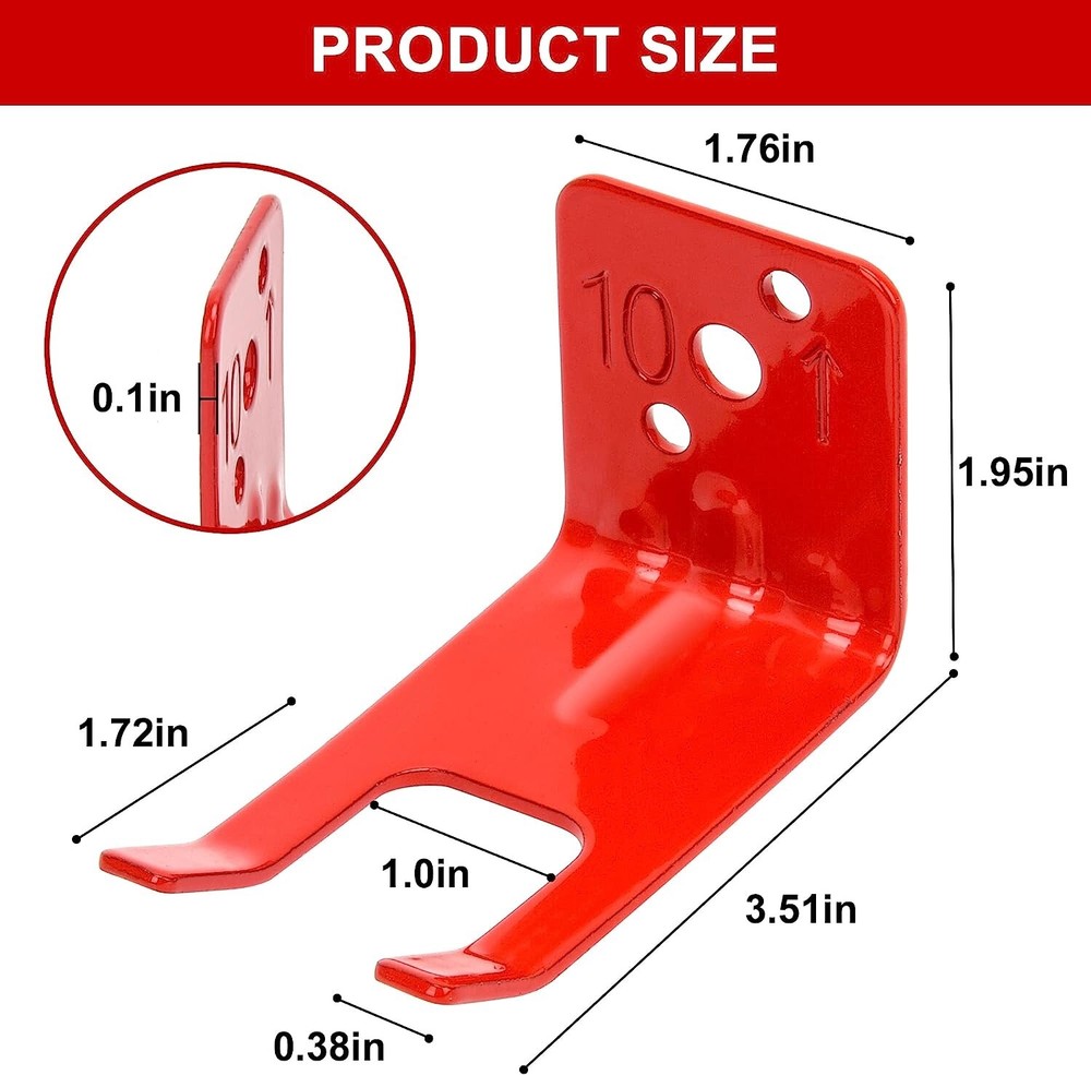 🔥🧯2-FORK STYLE WALL MOUNT 5/10 & 20lb. SIZE FIRE EXTINGUISHER (AMEREX) BRACKET