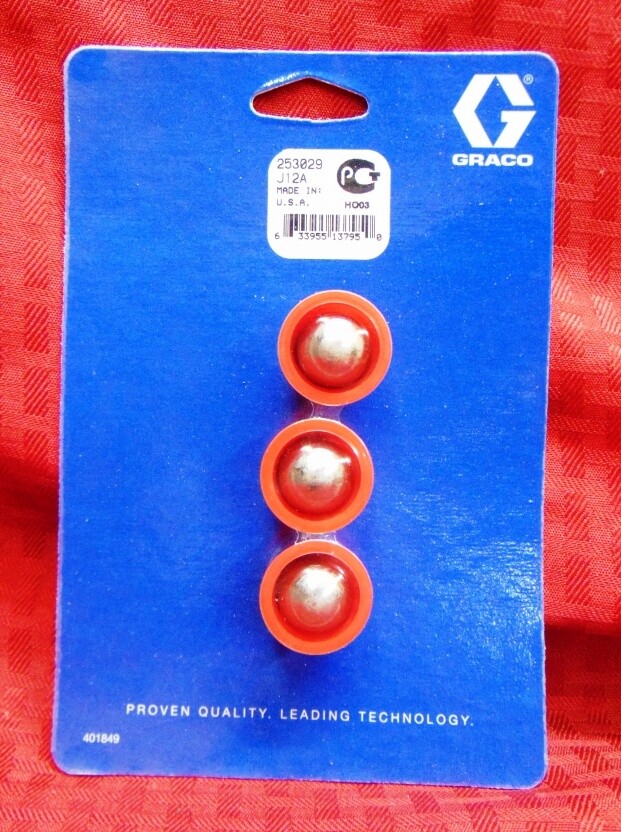 GRACO 3/4" PISTON BALL PART #: 253029 (PACK OF 3)