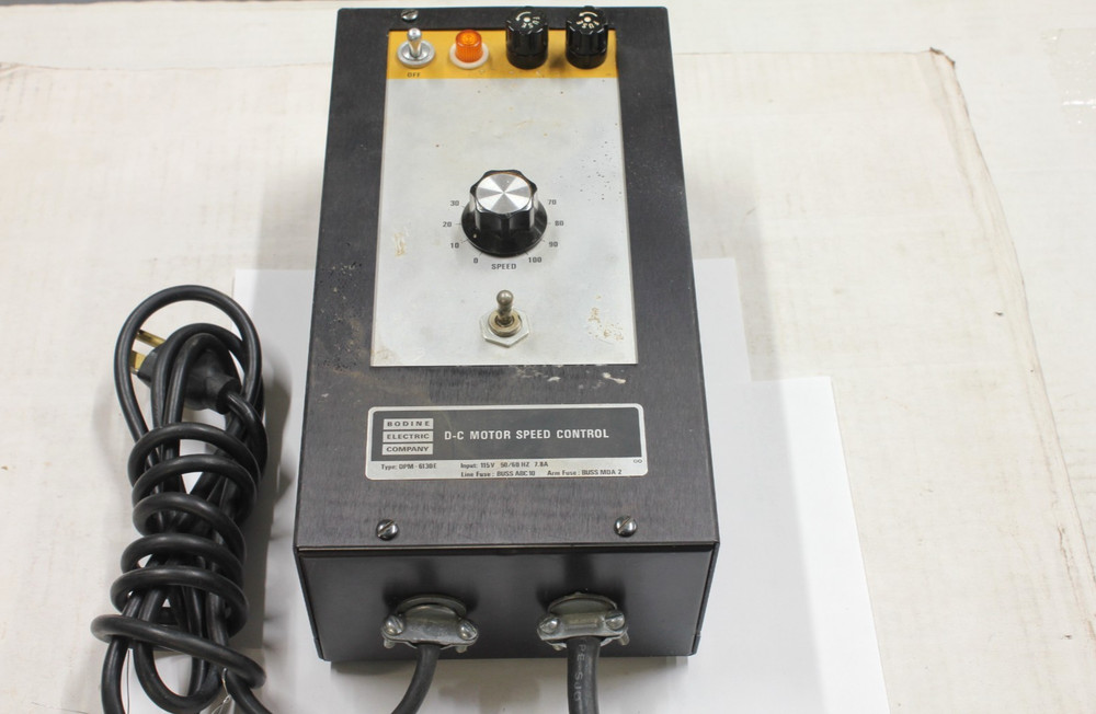 Bodine DPM-6130E DC Motor Speed Control