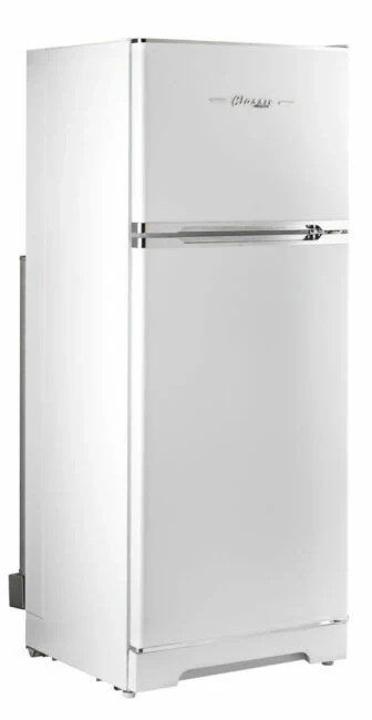Unique Classic Retro 14 cu. ft. Propane Refrigerator Marshmallow White