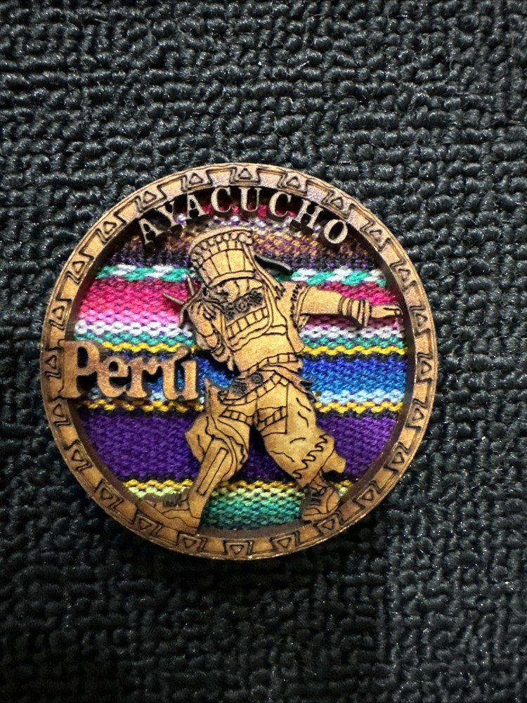 Peru Peruvian Map Fridge Magnet Colorful souvenir travel