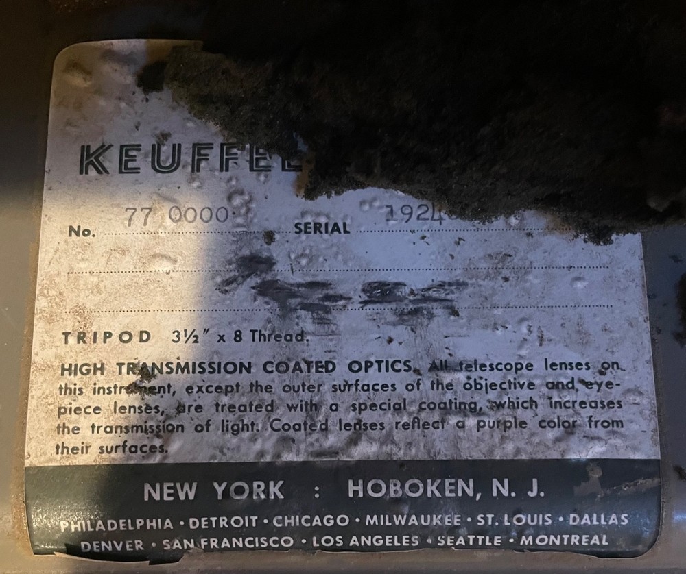 K & E Keuffel & Esser Builders Level / Transit