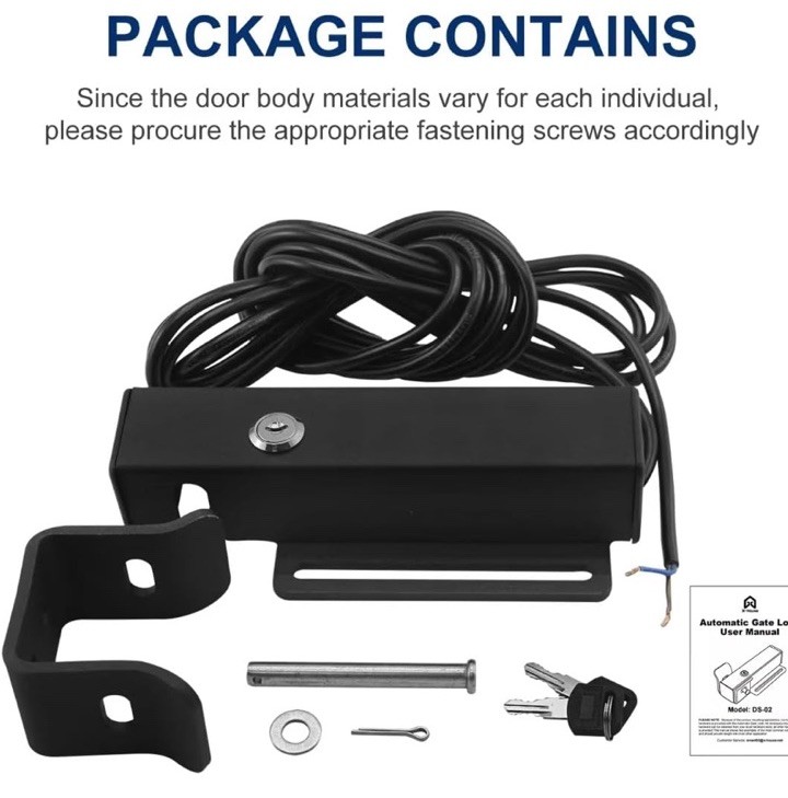 Universal Automatic Electric Gate Lock Gate Operator System Device Safe Secur...