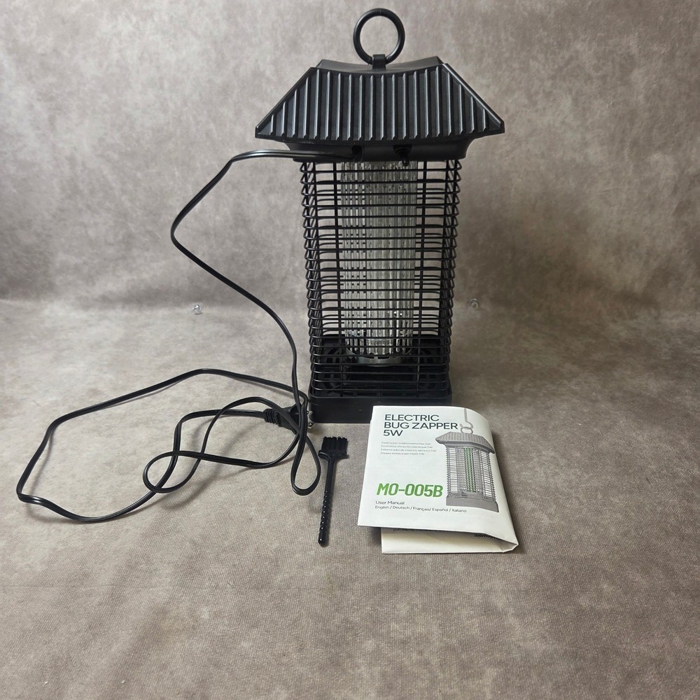 Buzbug Electric Bug Zapper 5W UV-LED Insect Killer Lantern Black MO-005B