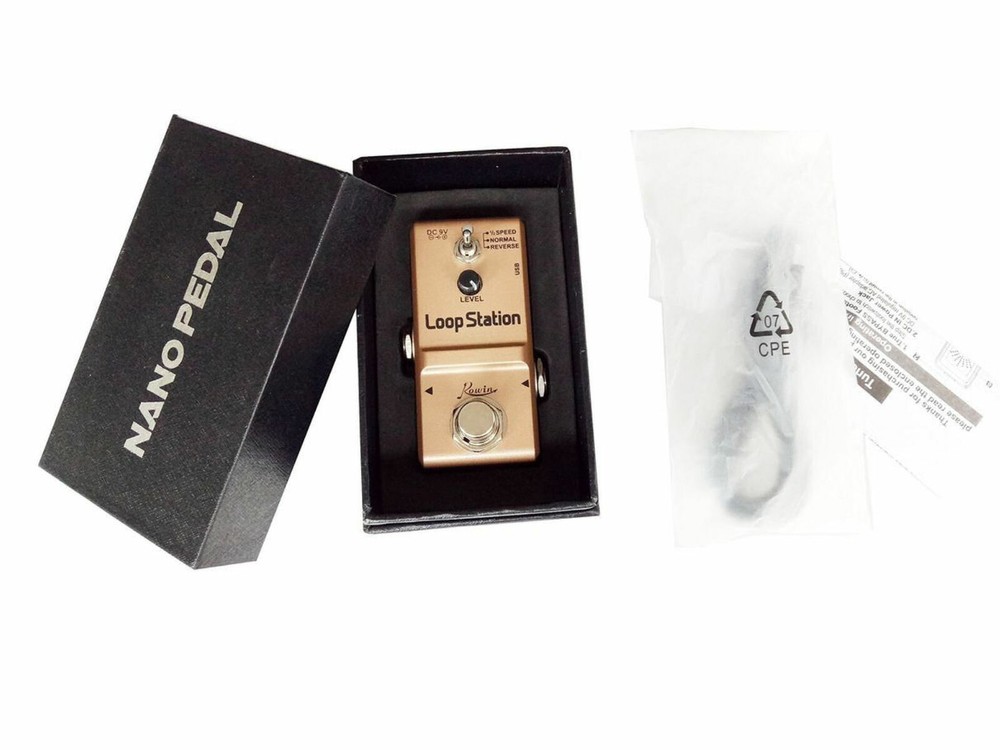 Rowin LN-332S Nano Loop Station Effect Pedal with Reverse and 1/2 Speed Function