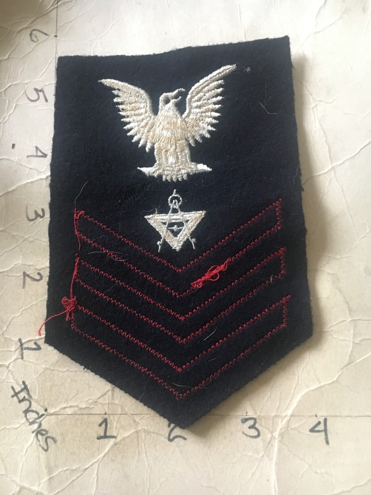 USN Rate Draftsman Petty Officer 1st Class Patch 6/12/24