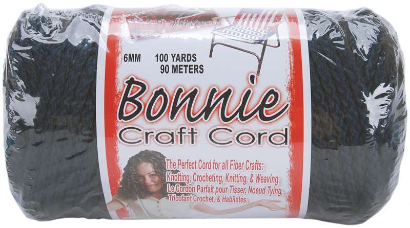 Bonnie Macrame Craft Cord 6mmX100yd Navy