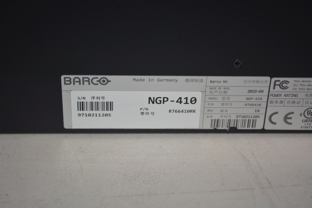 ^ Barco TransForm NSD-410 Compact Video Wall Controller (Password Locked) #X283